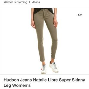 HUDSON Natalie Libre Super Skinny Ankle Jeans 27